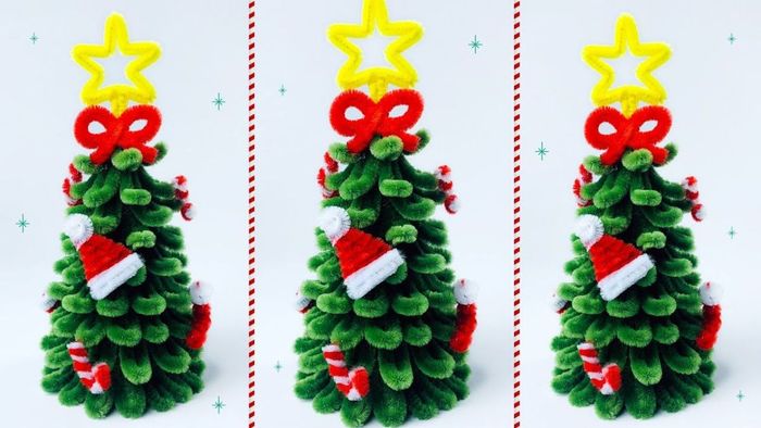Hướng dẫn tạo cây thông Noel từ dây kẽm