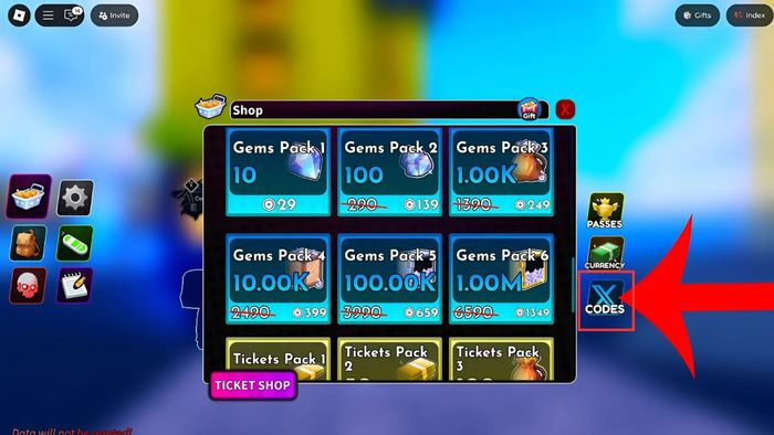 Hướng dẫn nhập mã Arise Crossover bước 3