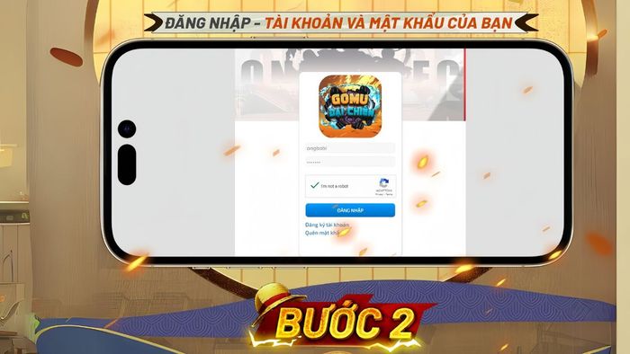 Cách nhập code GOMU Đại Chiến bước 2