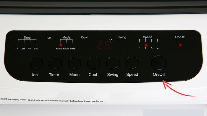 Hướng dẫn sử dụng chế độ làm mát bình thường – Bước 1