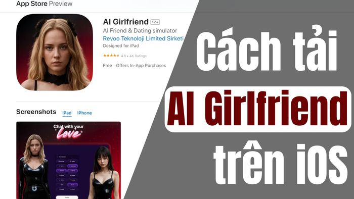 Hướng dẫn tải AI Girlfriend trên iOS