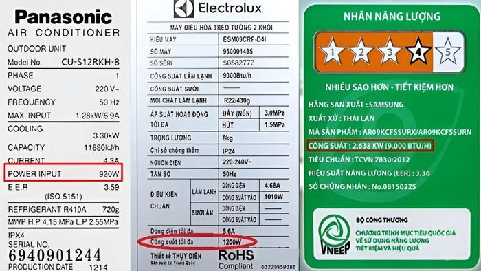 Cách Tính Mức Tiêu Thụ Điện Năng Bước 1