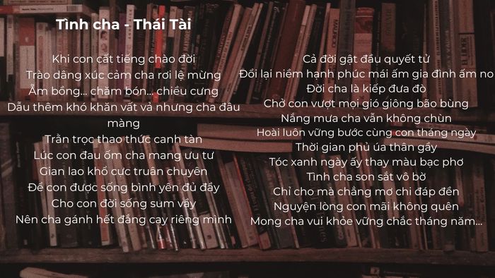 Bài thơ về ngày của cha đầy ấm áp