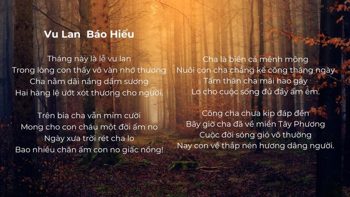 Dòng Thơ Về Ngày Của Cha Trong Triết Lý Phật