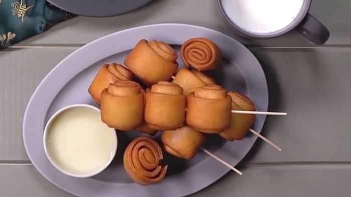 Các món ăn vặt từ nồi chiên không dầu - Bánh bao chiên