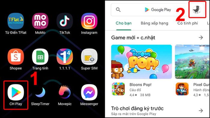 Cập nhật Facebook trên Android tự động - bước 1