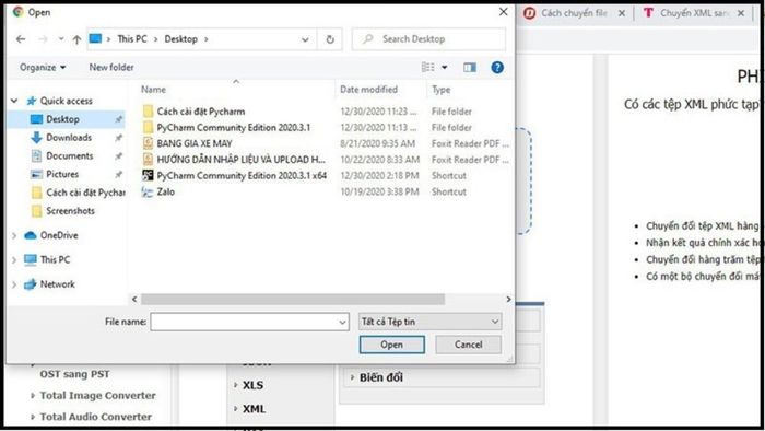 Hướng dẫn chuyển đổi từ file XML sang PDF bằng Coolutils - Bước 2