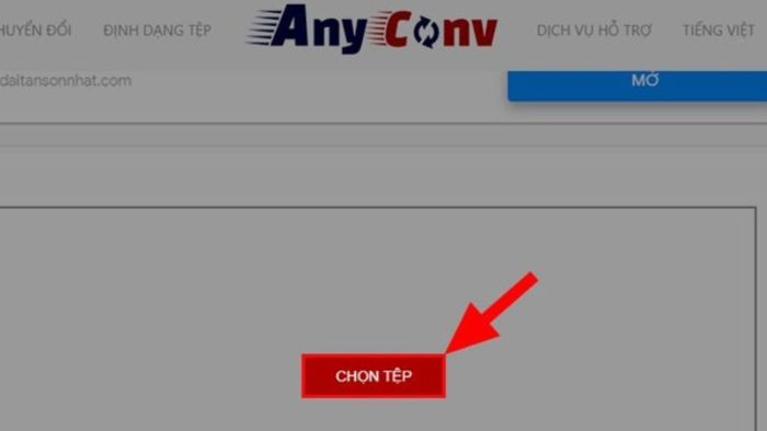 Hướng dẫn chuyển đổi file XML sang PDF với AnyConV, bước đầu tiên