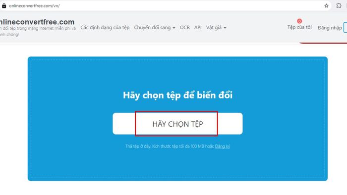 Hướng dẫn chuyển đổi file XML sang PDF với Online Convert Free, bước đầu tiên