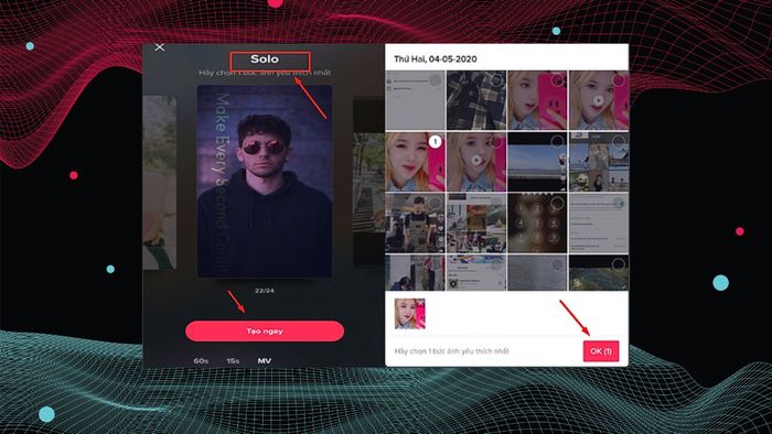 Cách biến một hình ảnh thành video TikTok - Bước 2
