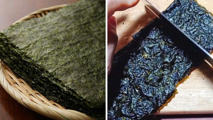 Cách làm rong biển sấy bằng nồi chiên không dầu - Bước 1