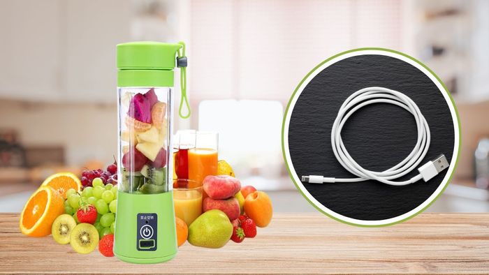 Cách sạc máy xay sinh tố cầm tay mini: Bước 2