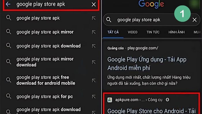 Hướng dẫn tải CH Play cho điện thoại Samsung - Bước 1