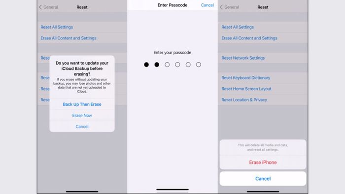 Khôi phục cài đặt mặc định để ngừng VoiceOver trên iPhone.