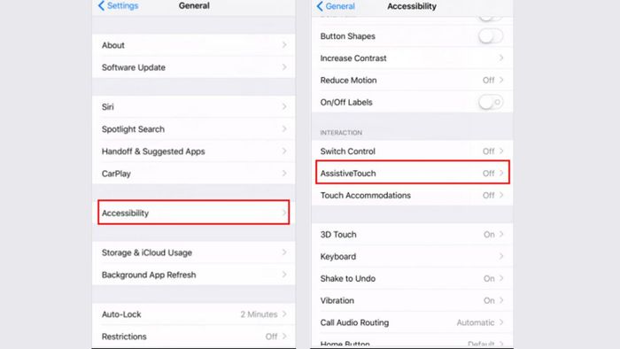 Sử dụng AssistiveTouch để tắt VoiceOver trên iPhone theo 2 bước đơn giản.