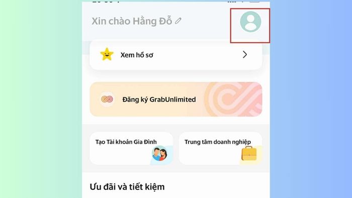 Hướng dẫn xóa tài khoản Grab tạm thời - Bước 2