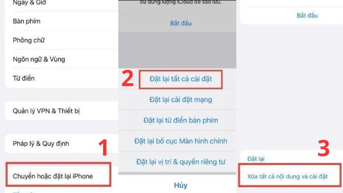 Khôi phục iPhone về cài đặt gốc để sửa lỗi camera