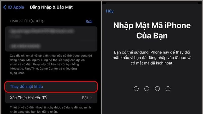 Cách xử lý khi iPhone bị xâm nhập iCloud - Thay đổi mật khẩu