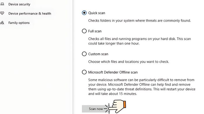 Hướng dẫn sửa lỗi driver bằng Windows Defender bước 4