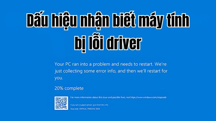 Nếu xuất hiện nhiều hình ảnh kém chất lượng trên màn hình hoặc những phần mềm báo lỗi liên quan đến đồ họa, điều này xuất phát từ việc chưa cài đặt driver cho card đồ họa.