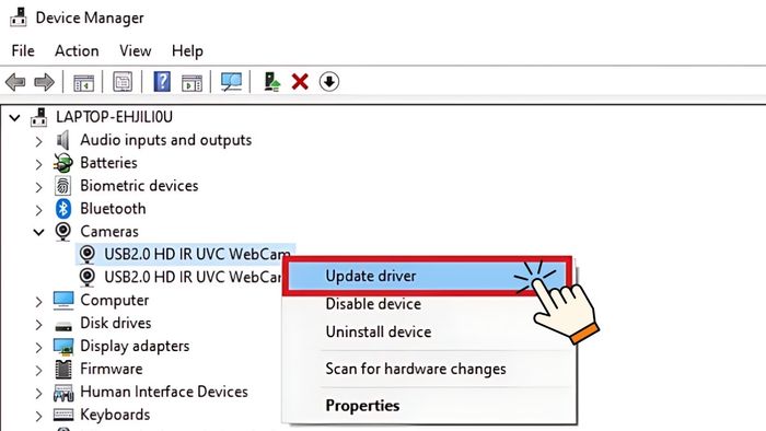 Cách khắc phục lỗi driver từ Quản lý Thiết bị - Bước 3