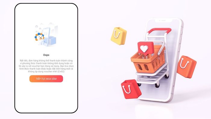 Nguyên nhân của lỗi CV02 trên Lazada - Lỗi phương thức thanh toán