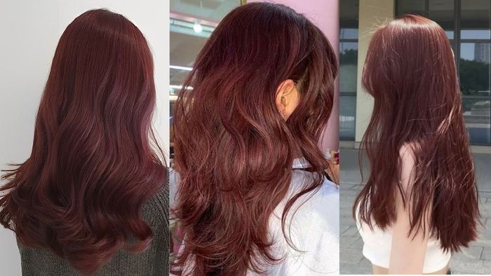 Tóc màu nâu đỏ đất