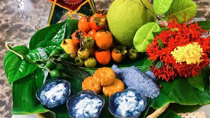 Mâm ngũ quả Trung thu theo phong cách truyền thống