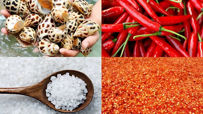 Chuẩn bị sốt và ướp ốc hương