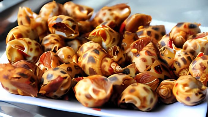 Sản phẩm ốc hương nướng bằng nồi chiên không dầu
