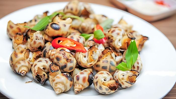 Thời gian nướng ốc hương bằng nồi chiên không dầu