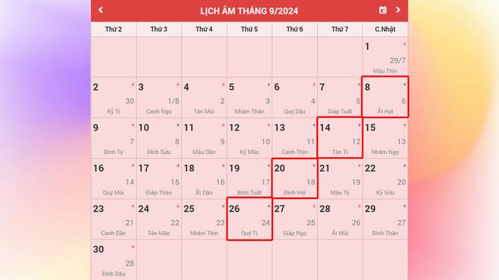 Ngày không nên chọn để mua xe trong tháng 9