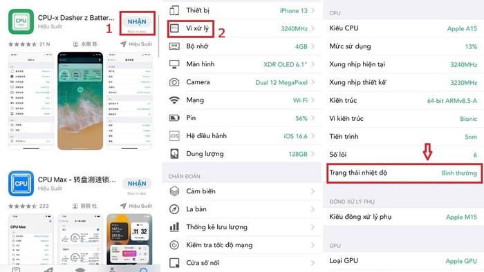 Hướng dẫn kiểm tra nhiệt độ CPU điện thoại trên hệ điều hành iOS