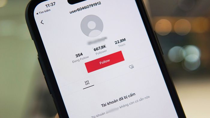 Tài khoản TikTok bị đình chỉ