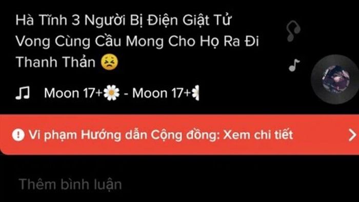 Gửi khiếu nại qua mục vi phạm hướng dẫn cộng đồng
