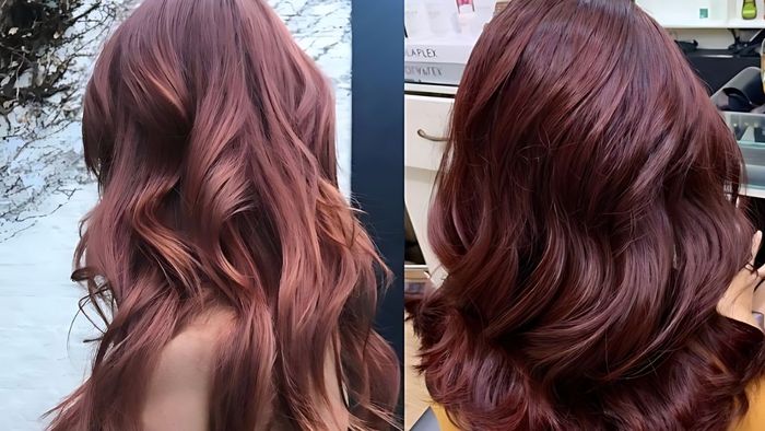 Nhuộm tóc đỏ socola