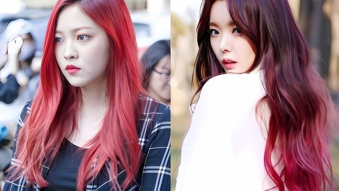 Tóc đỏ Ombre