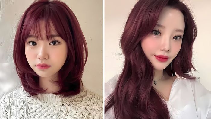 Nhuộm tóc đỏ đậm
