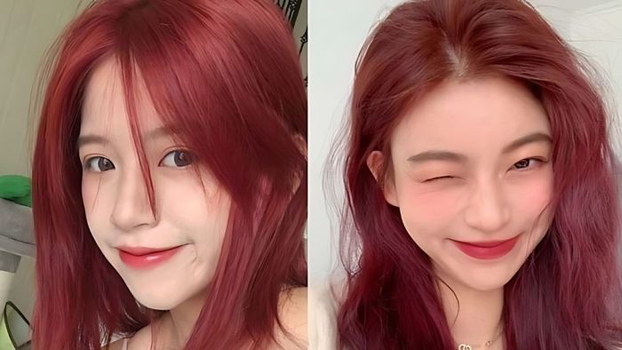 Nhuộm tóc đỏ Cherry