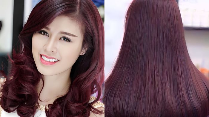Tóc đỏ tím