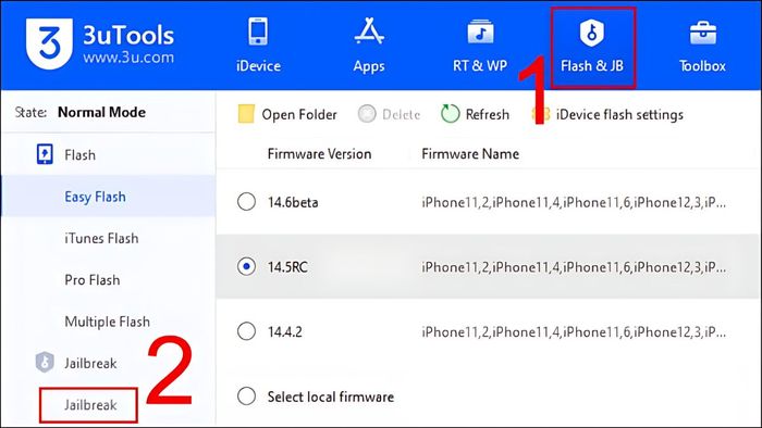Hướng dẫn Jailbreak iOS bằng 3uTools - Bước 2