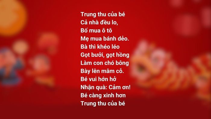 Thơ Trung thu trong trẻo và ngây thơ