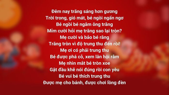 Bài thơ về Tết Trung thu