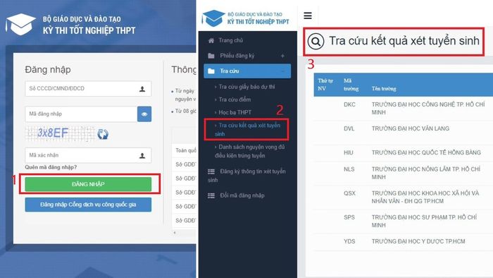 Cách kiểm tra kết quả xét tuyển đại học trên trang web của Bộ GD&ĐT