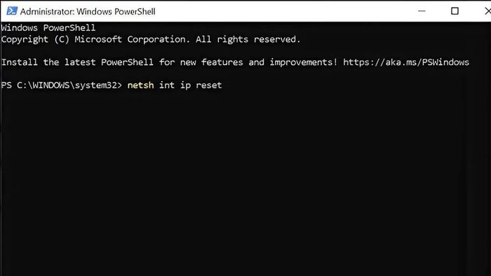 Khôi phục cấu hình TCP/IP để sửa lỗi kết nối wifi bị hạn chế – Bước 2