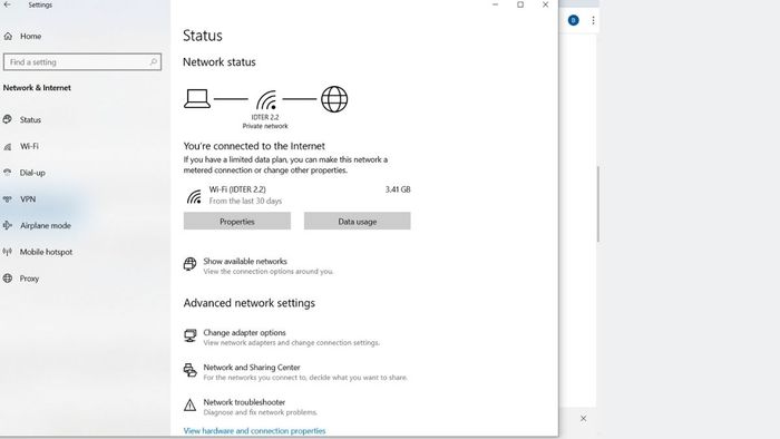 Chạy công cụ Khắc phục sự cố Adapter Mạng – Bước 2