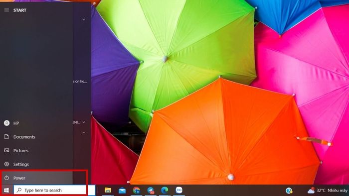 Khởi động lại laptop để khắc phục lỗi wifi limited access - bước 1 và 2