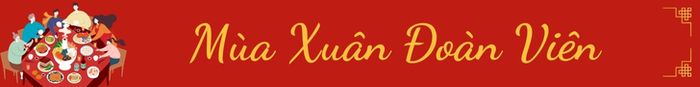 Băng rôn chúc mừng năm mới với hình ảnh gia đình sum vầy, tạo không gian ấm áp và đầy cảm hứng, mang đến sự đoàn kết, yêu thương cho mùa Tết.
