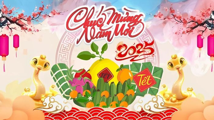 Thiết kế banner Tết đẹp mắt, sang trọng, mang đến vẻ đẹp tươi mới cho không gian.