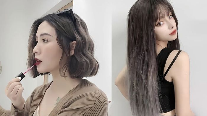 Nhuộm tóc màu nâu đen khói mang đến vẻ ngoài hiện đại và đầy lôi cuốn